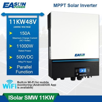 Easun 11000W 48V Solar Wechselrichter Off-Grid Paralle Inverter MPPT 150A WIFI