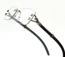 Rectangle Sunglasses Silver Frame Black Lens Driving Fashion Men Hip Hop Buffs