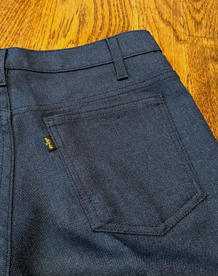 70s VINTAGE Levi's 10517 Black Tab Flare Pants 32x32 USA Made Bootcut Mens - Image 4 of 4