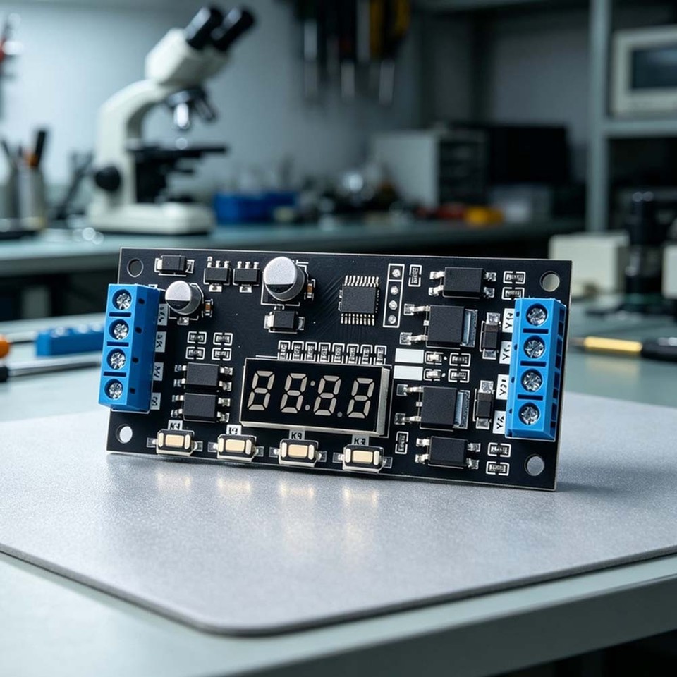 Dual Channel Controller Dual Channel Delay Timer Module for Motor Water Pump and Light Control ...