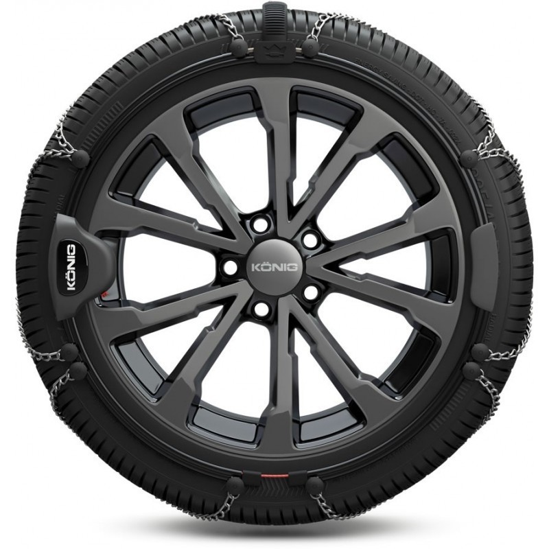 Chaînes Neige König Reflex Edge 597 pour Pneus R14 à R19 Montage Automatique Rapide