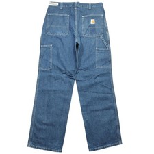 Vtg Carhartt Dungaree Fit Utility Jeans Relaxed Mens 38x32 Loose Work Distressed