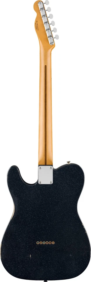 Fender Brad Paisley Signature Road Worn Telecaster E/G, Maple FB, Black Sparkle - Imagem 3 de 4