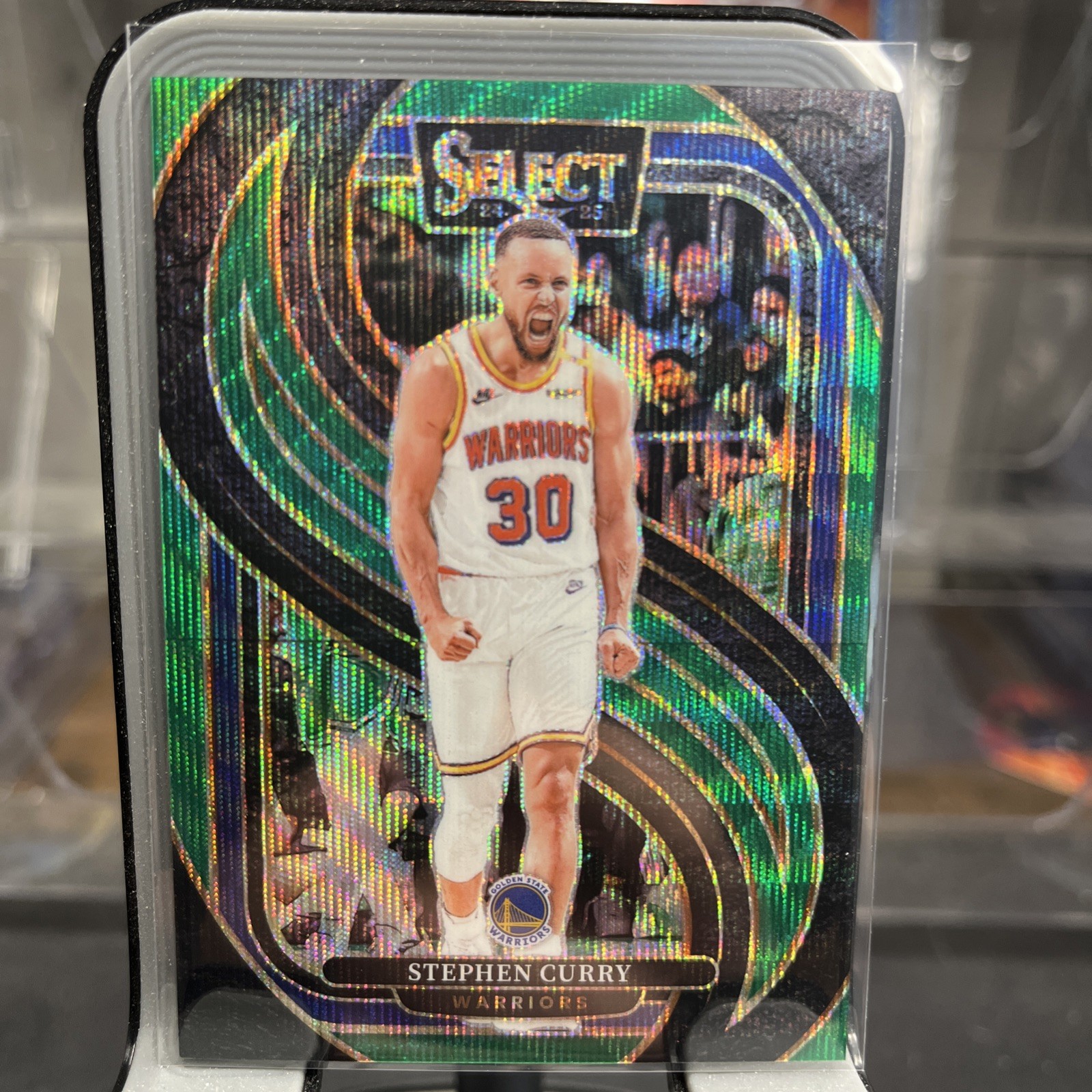 2024-25 Panini Select - Premier Level Stephen Curry #143 Green Wave /50
