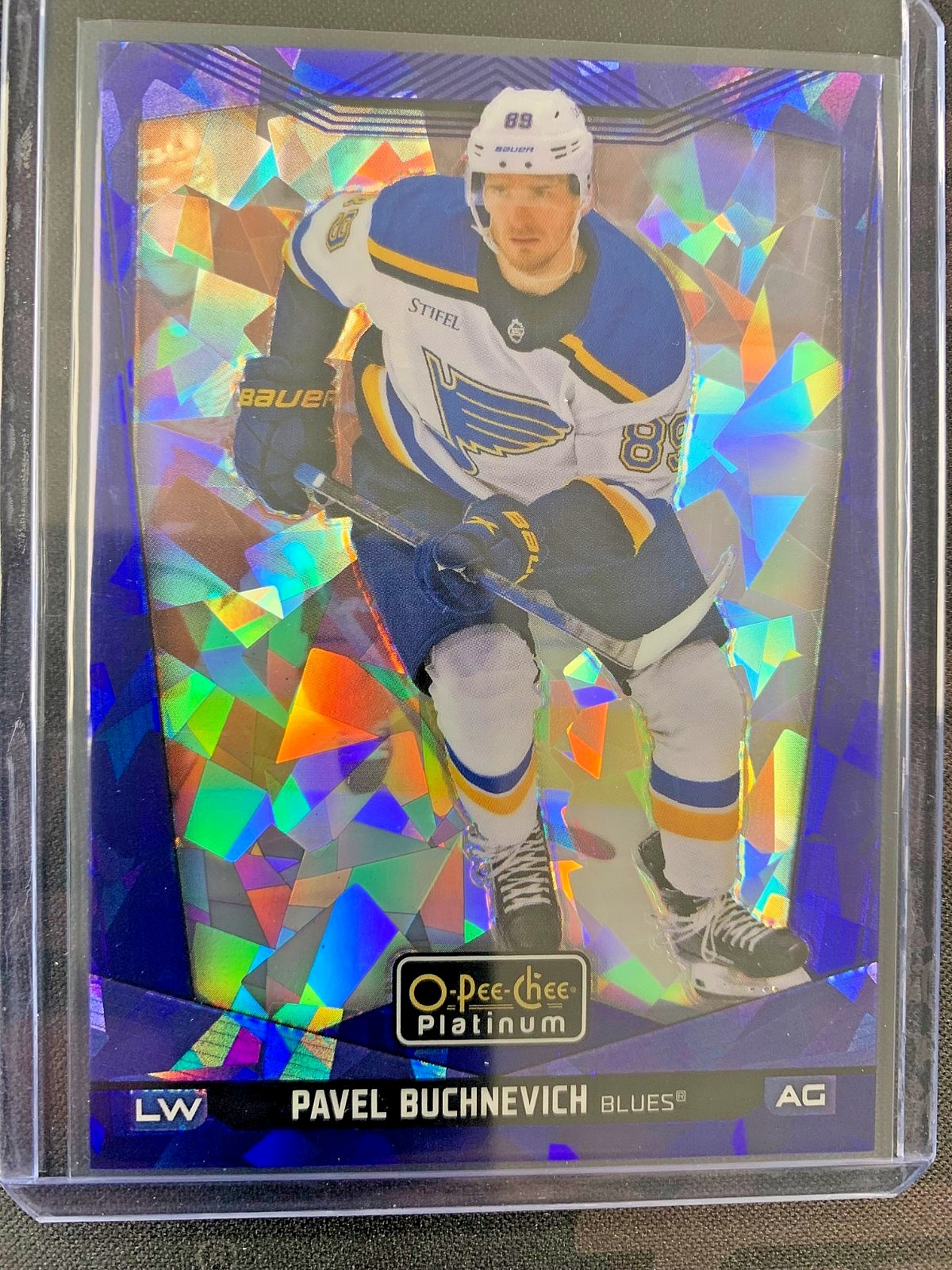 2024-25 O-Pee-Chee Platinum #118 Pavel Buchnevich Blue Fragments #/125