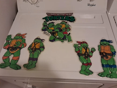 Tmnt Wall Hanging Plastic Bubble Vintage Picture This 1990 Lot