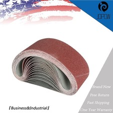 15x Grit Sander Abrasive Mix 4" x 24" Sanding Belts Aluminium Oxide 40/80/120