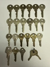 Lot of 22 Vintage YALE Security Keys For Padlocks, Locks