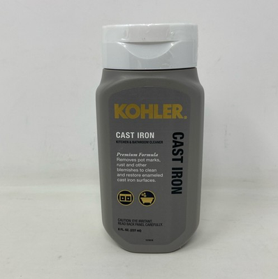 #ad #ad KOHLER K 23725 NA Cast Iron Cleaner 8 fl oz Cream Based Gray White Bottle $12.79