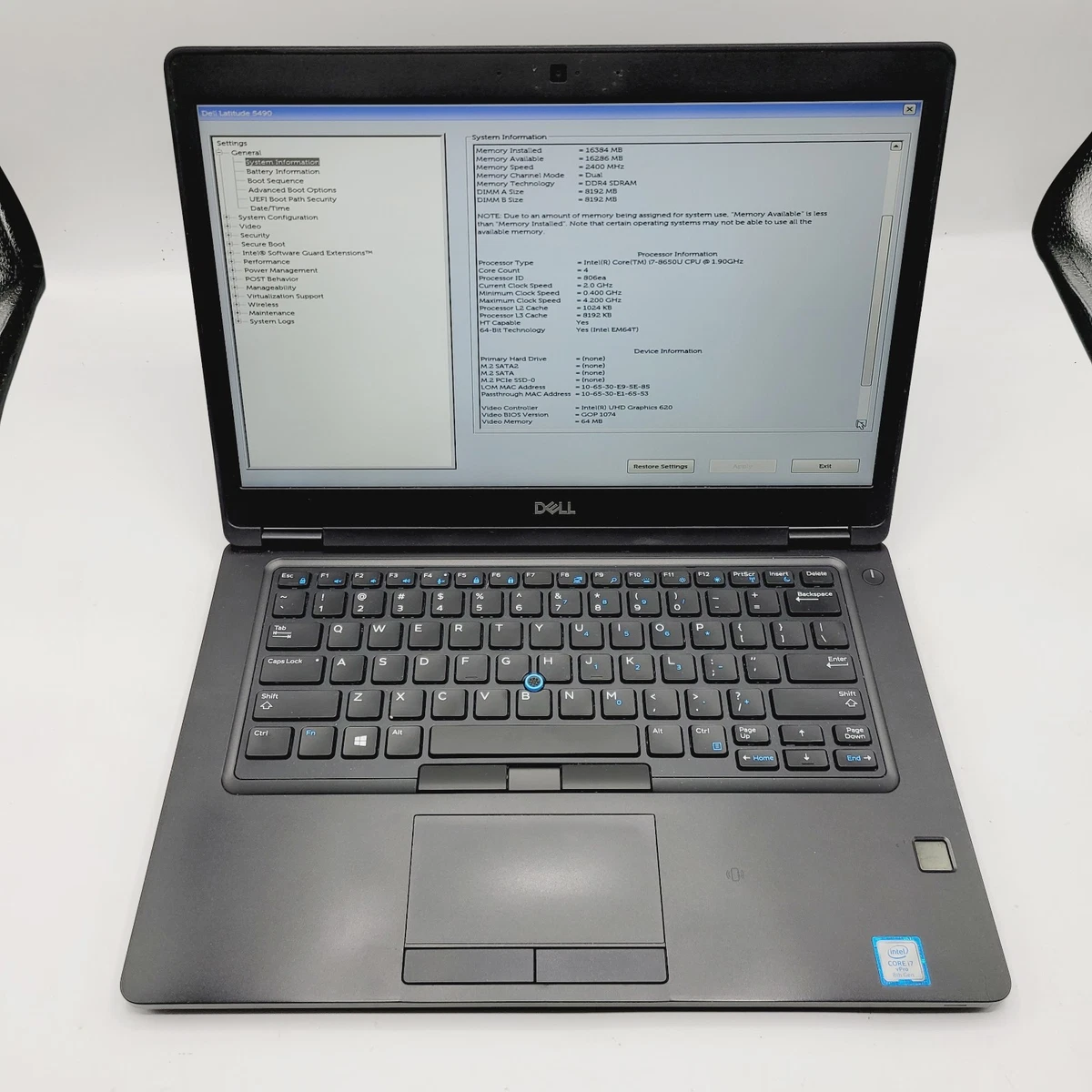 Dell Latitude 5490 Ricondizionato | 14" Full HD I5 8350U 8GB RAM 256GB SSD Windows 11 Pro | Notebook Affidabile