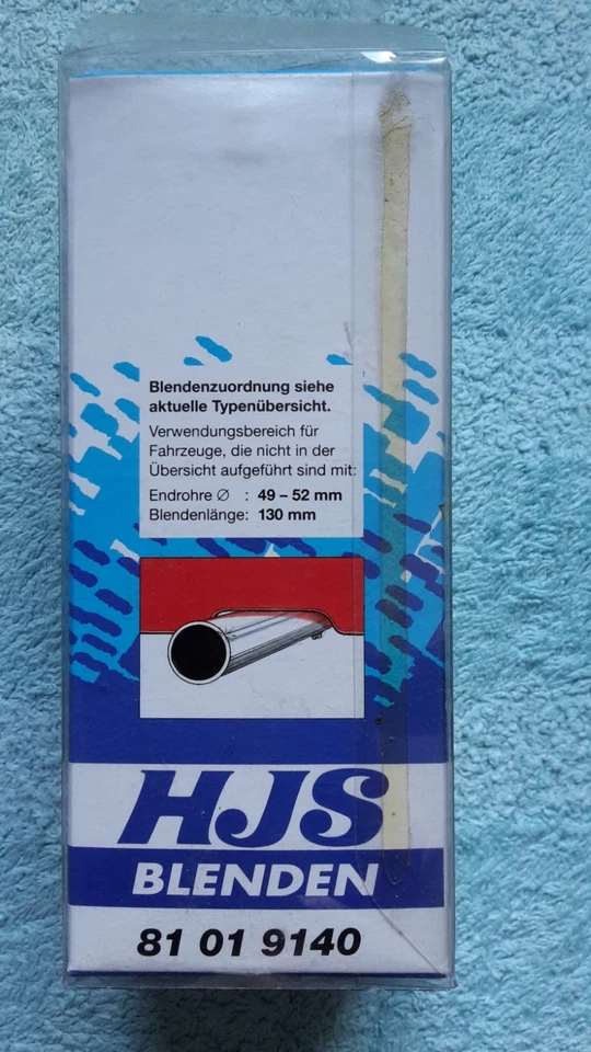 HJS 81 01 9140, Auspuffblende Endrohr Blende 130mm Rund, neuwertig - Bild 2 von 4