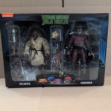 NECA Splinter and Shredder 2 pack TMNT Teenage Mutant Ninja Turtles NEW & SEALED