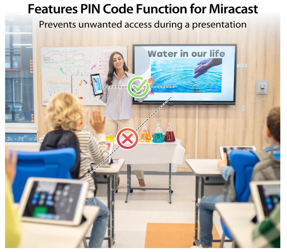 j5create ScreenCast 4K Wireless Adapter AirPlay Miracast Chromecast HDMI JVAW76 - Bild 4 von 4