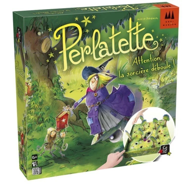Jeux de société La Sorcière Perlatette jeu de plateau ludique et éducatif
