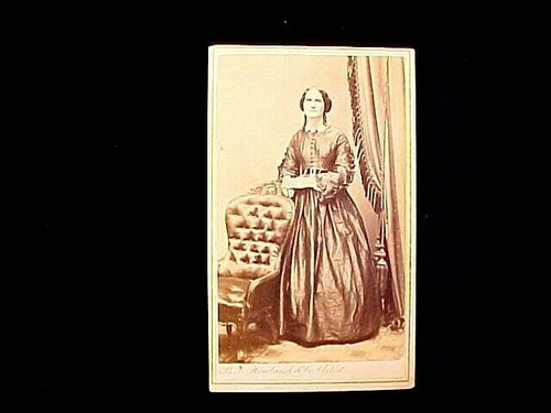 Civil War CDV Photograph w/TAX Stamp & SAN FRANCISCO & NYC Backmark Howland & Co