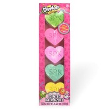 Shopkins Scented Bath Fizzies Set, Berry, Cotton Candy, Grape, Apple  Lemon