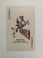 1 VIntage Art Deco Advertising JOKER Playing Card c.1930’s