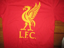 Red LIVERPOOL FC Logo T Shirt Small 60 Cotton 40 Polyester