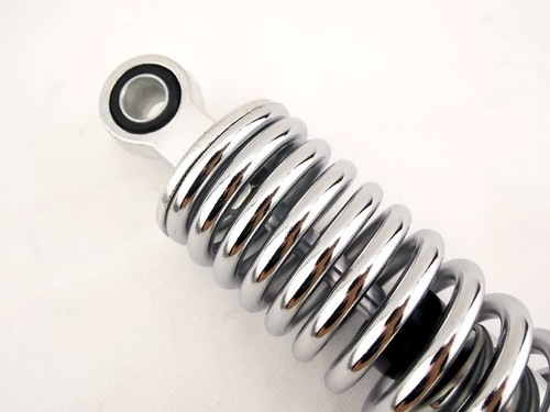 KTM PENTON 400 MX ENDURO 340mm JBS CHROME REAR SHOCK ABSORBERS EYE TO EYE - Picture 2 of 4