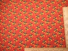 Halloween Quilt Fabric By Yard Orange Pumpkin Witches Hat Dusty Orange Cotton C