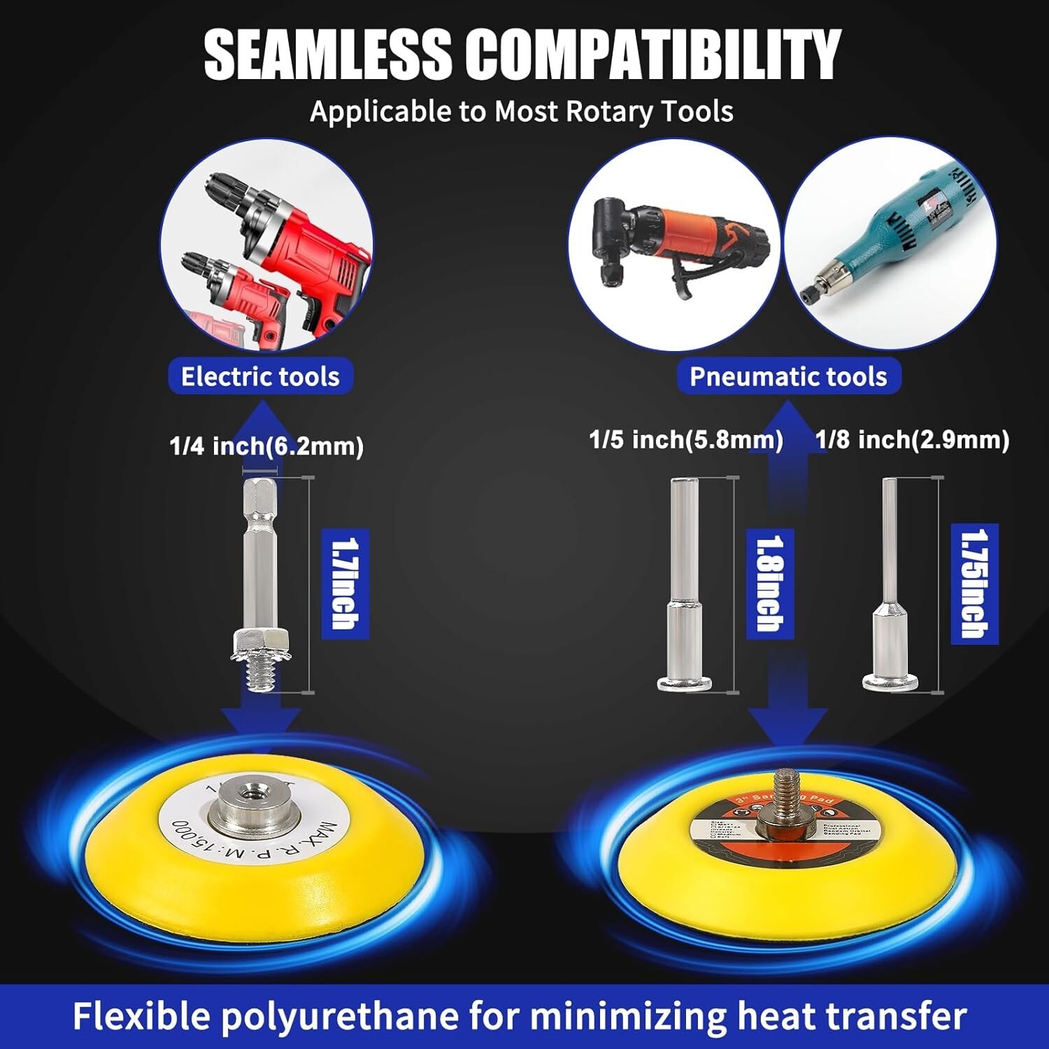 133PCS Sanding & Polishing Kit – Discs, Pads & Drill Attachments