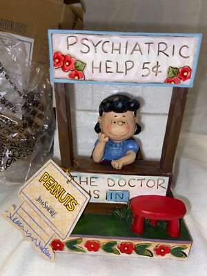 Jim Shore Peanuts Lucy Doctor is in Figurine 4042386 New Open Box