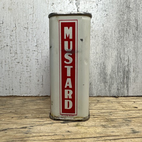Vintage Solitario Spice Tin - Senape - Morey Mercantile Denver CO Pubblicità - Foto 2 di 7