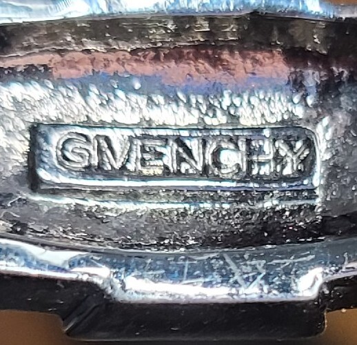 Signed Givenchy rhinestone Bangle bracelet - image 4