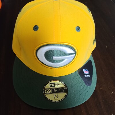 2021 green bay packers Hat cap new ERA 59fifty yellow green retro