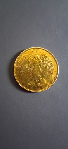 Vintage Double Sided Angel Coin - Prayer Coin