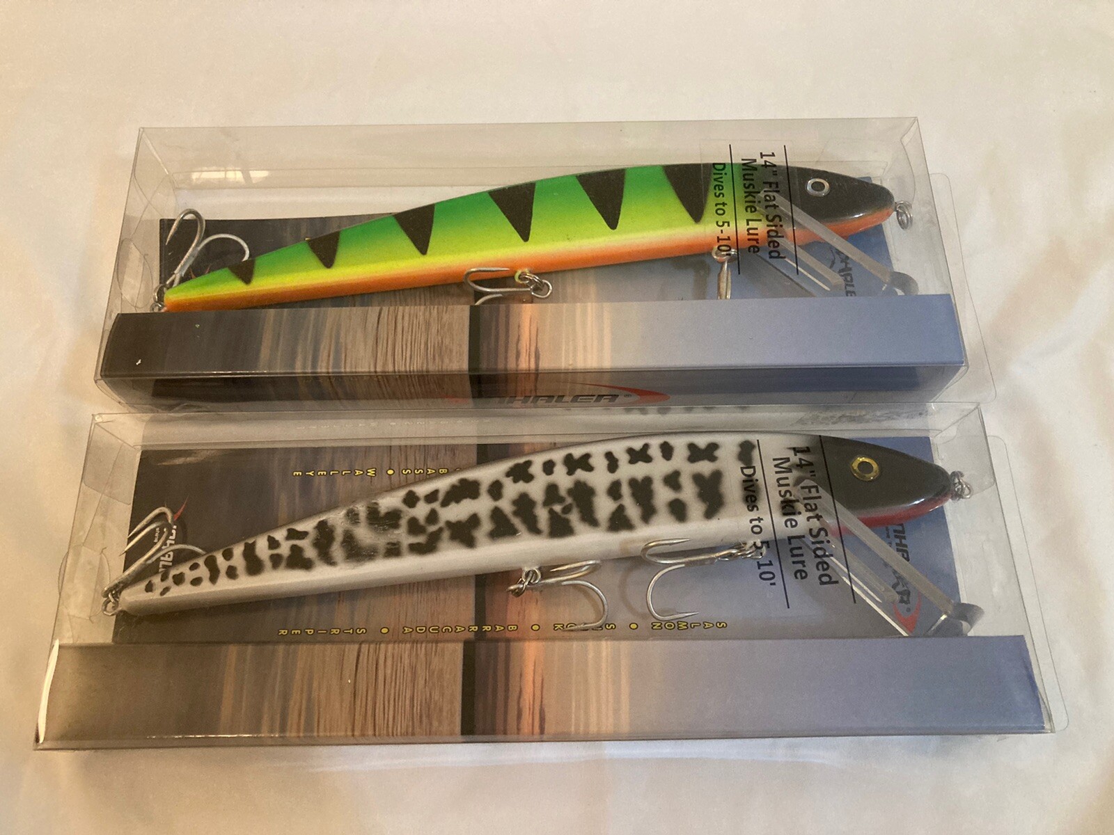 Lot of 2 - Inhaler 14 Inch Musky Lures Pike Snook Tarpon King Mackerel Barracuda - Image 1