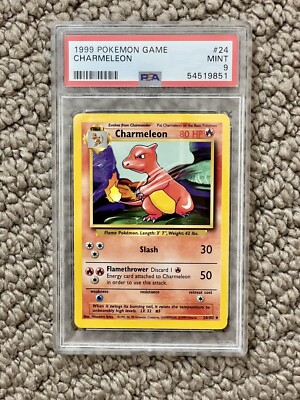 PSA 9 1999 Pokemon Base Set 1 Charmeleon Card # 24 PSA 9 Mint | eBay