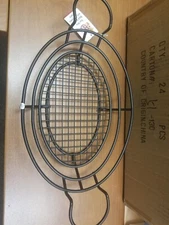 American Metalcraft BSKB811 Oval Wire Basket w/Ramekin Holder - Case Of 24