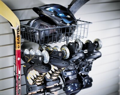 ORGANIZED LIVING SKATE RACK & BASKET,SCHULTE ORGANIZER