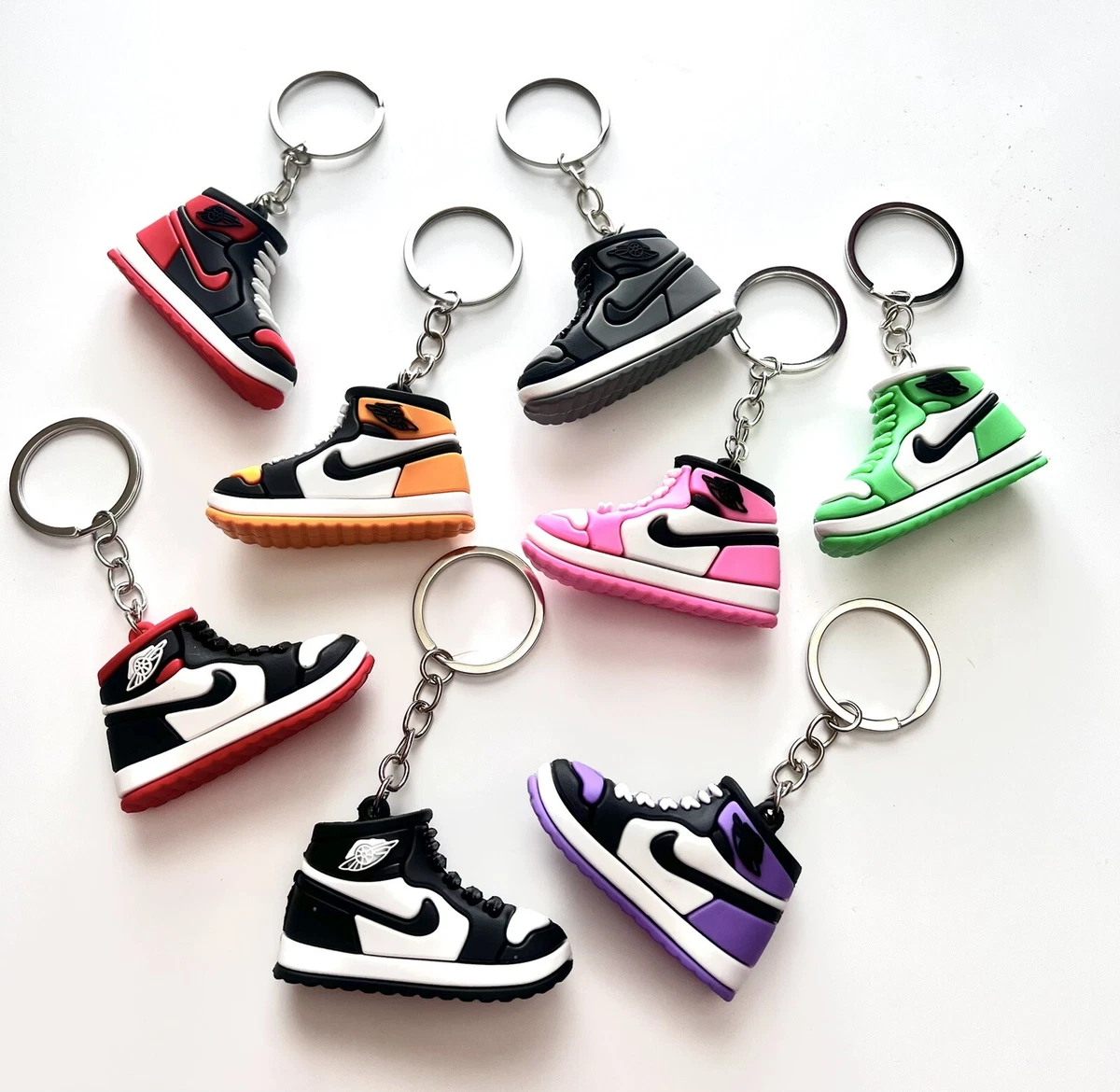 3D Mini Sneaker Keychain Charms