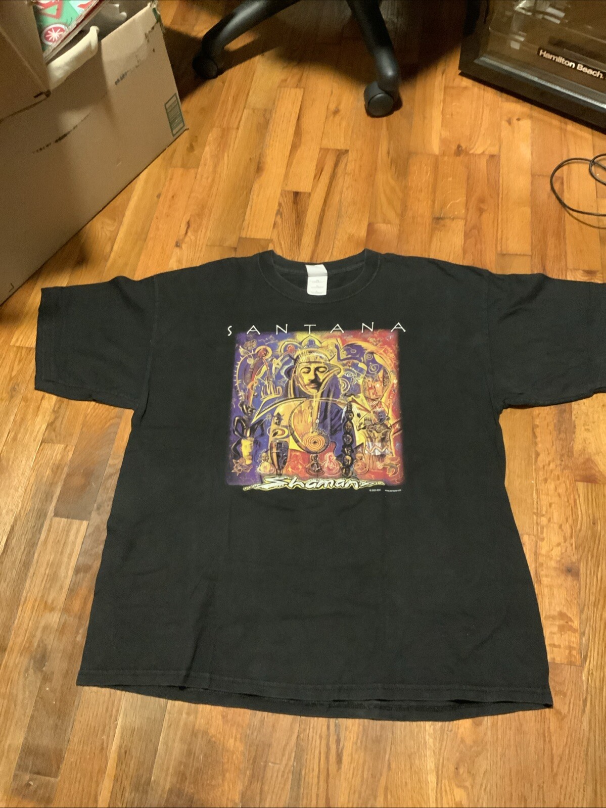 Santana Shaman T-Shirt 2002 Concert Tour Shirt Men’s size XL!