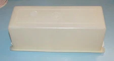 Tupperware Velveeta Cheese Butter Meat Keeper White 518-1 w/lid 519-1 Vintage