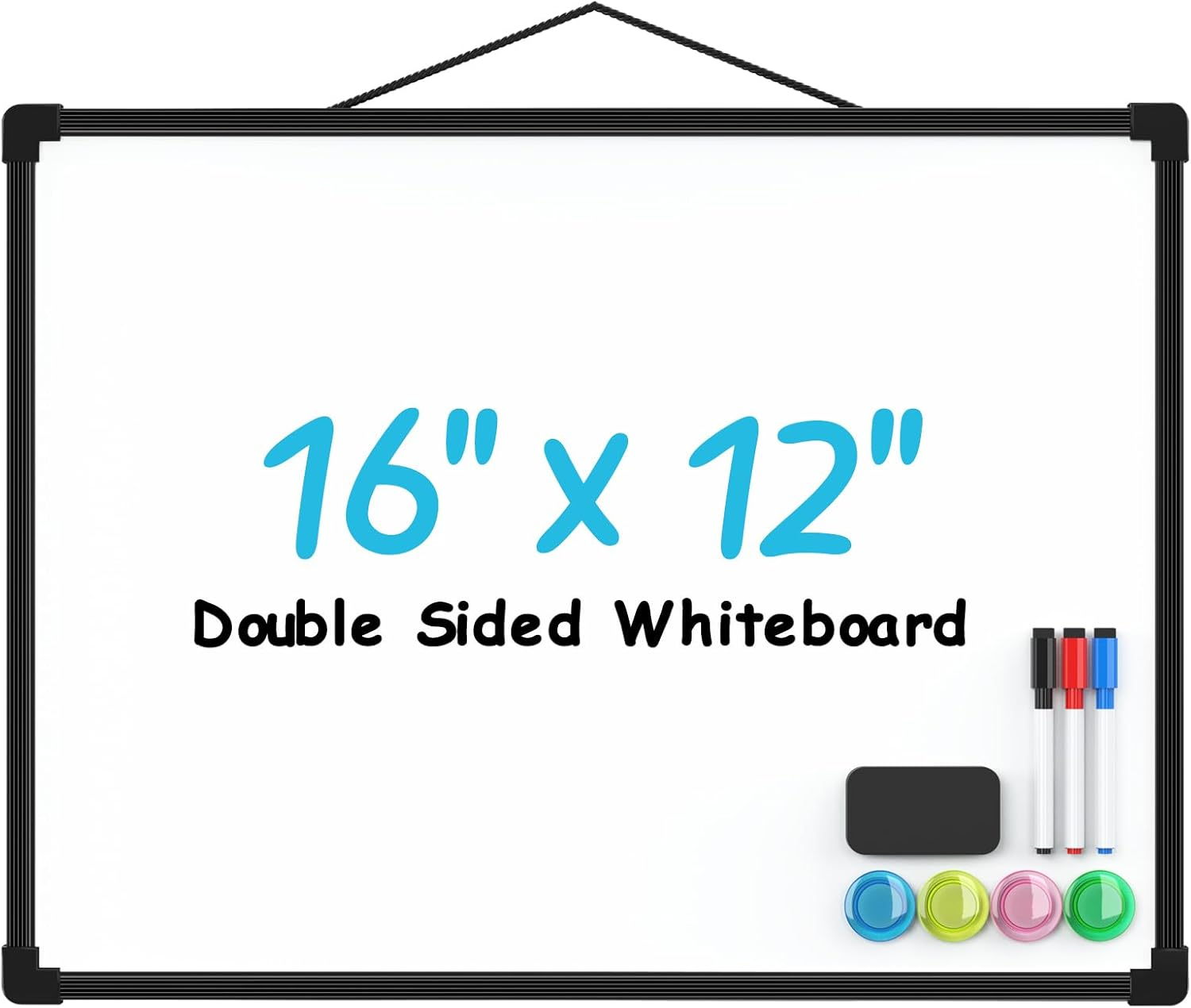 Double-Sided Dry Erase Board for Wall, 16
