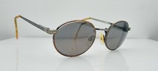 Vintage Marchon Acclaim Brown Gold Metal Oval Sunglasses FRAMES ONLY