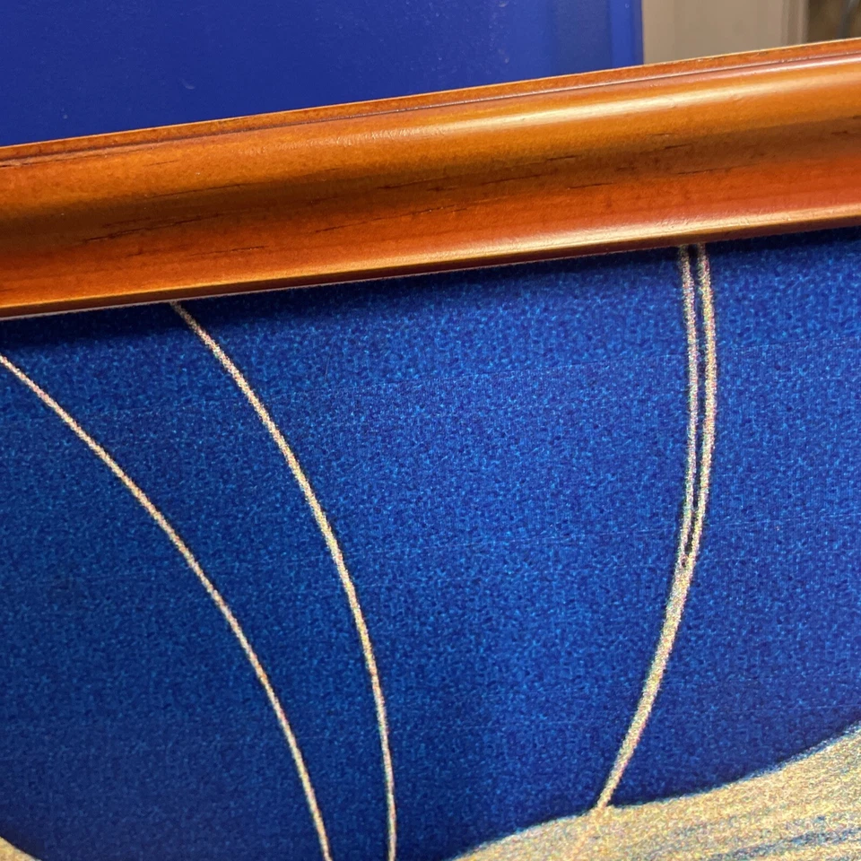 SOPA DE POLLO COMIDA RECONFORTANTE CALDO GALLINA BLANCA ESPAÑA CARTEL ENMARCADO EN MADERA 26”x38” Foto 4 de 4