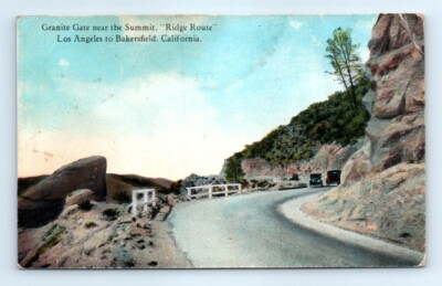 Postcard CA Granite Gate Near Summit Ridge Route E9