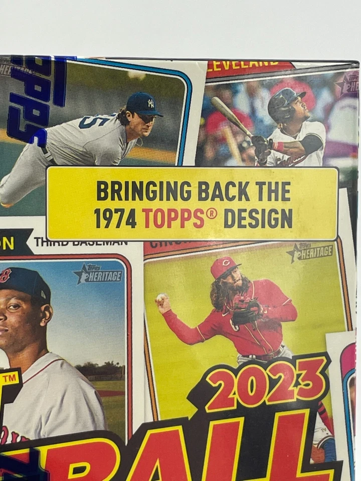 NEW 2023 Topps Heritage Baseball MLB Trading Cards Mega Box 138 Cards SEALED - Image 3 of 4