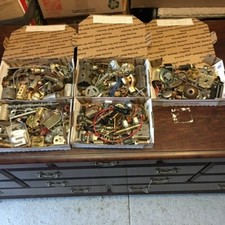Steampunk Parts for Artist-5 pound box assorted- metal & non-metal items -SALE9