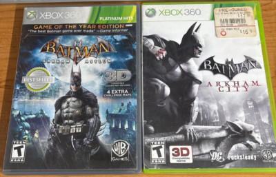 Xbox 360 Batman Arkham Asylum & Arkham City CIB