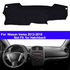 For Nissan Versa 2012-2019 black Dashboard Cover Dashmat  Anti-Sun Mat Pad trim
