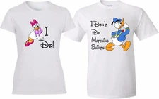 I Don't Do matching shirts I Do Donald Daisy Funny matching couple T-Shirts 