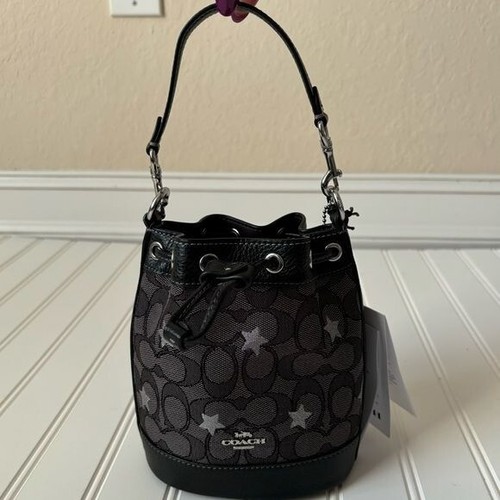 Coach | Damen Dempsey Bucket Bag Signature Jacquard mit Sternenstickerei Neu mit Etikett - Bild 4 von 15