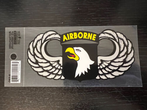 101e division aéroportée ailes vétéran de l'armée américaine autocollant militaire ruban d'autocollant - Photo 1/3