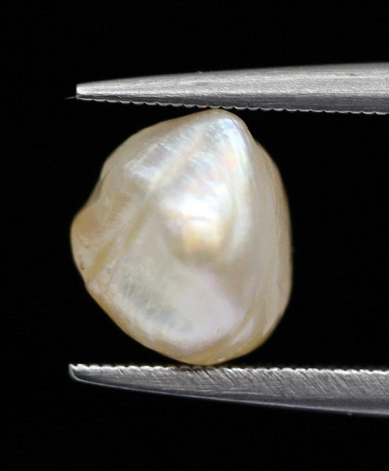 Beautiful Basra Mined Natural Pearl 5 mm Uneven Shape Loose Gemstone 1.50 Ct - Image 4 of 4