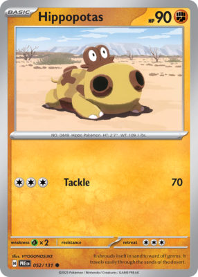 Hippopotas 52/131 Common | Prismatic Evolutions | Pokemon Card | eBay